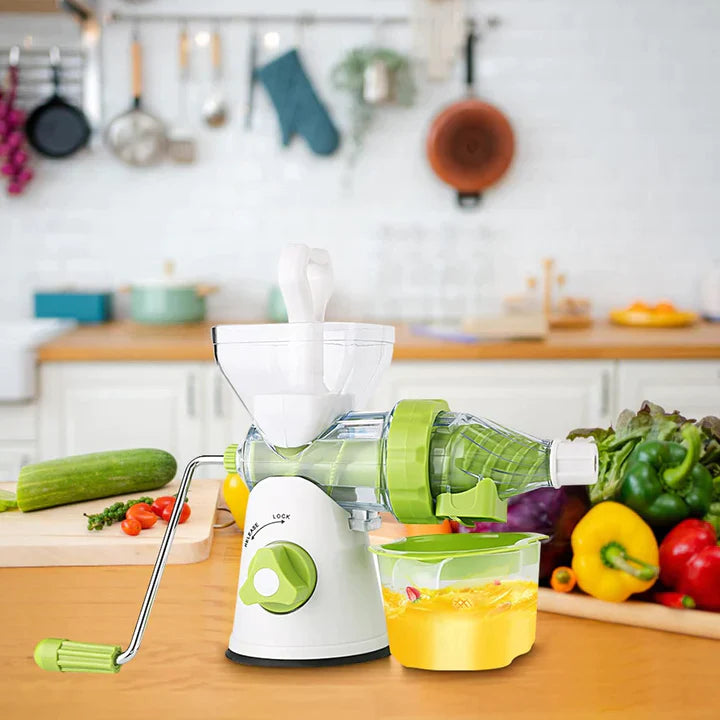 ORIGINAL Healthy Juicer - Wheatgrass & Leafy Green Manual Juicer | Easy-To-Clean Cold Press Juicer