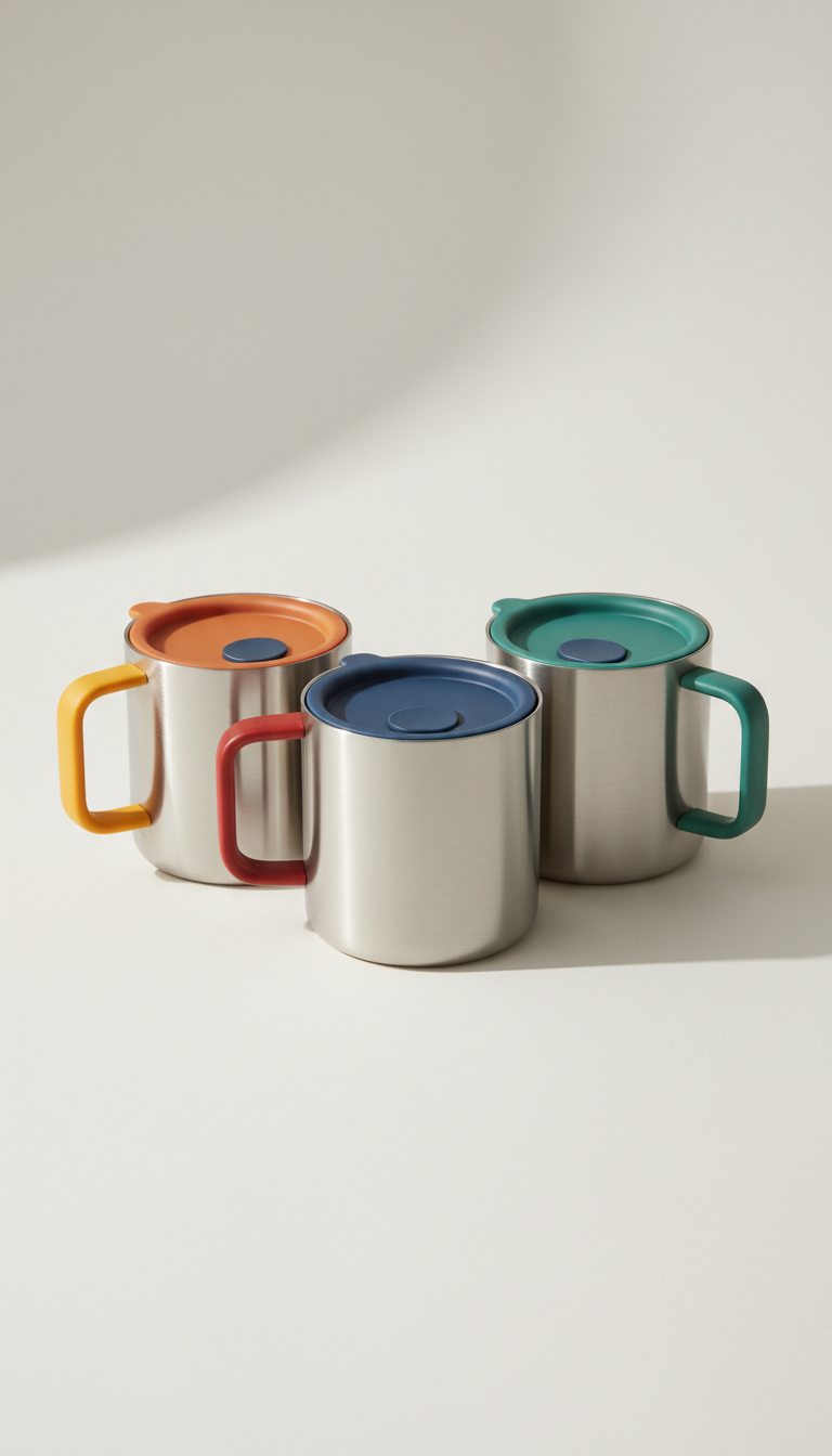 Stainless steel utility mug pack