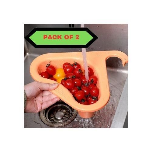 Multipurpose Plastic Kitchen Sink Organizer Corner (Pack of 2)