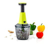Food Chopper , Steel Large Manual Hand-Press Vegetable Chopper Mixer Cutter to Cut