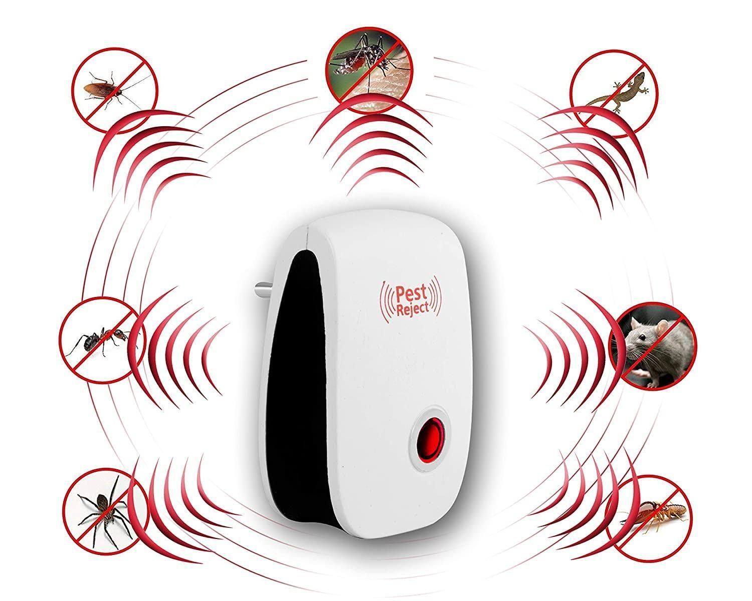Pest Repeller- Ultrasonic Pest Repeller for Mosquito, Cockroaches, etc  Insect Pest Control Electric Pest Repelling (Pack of 1)